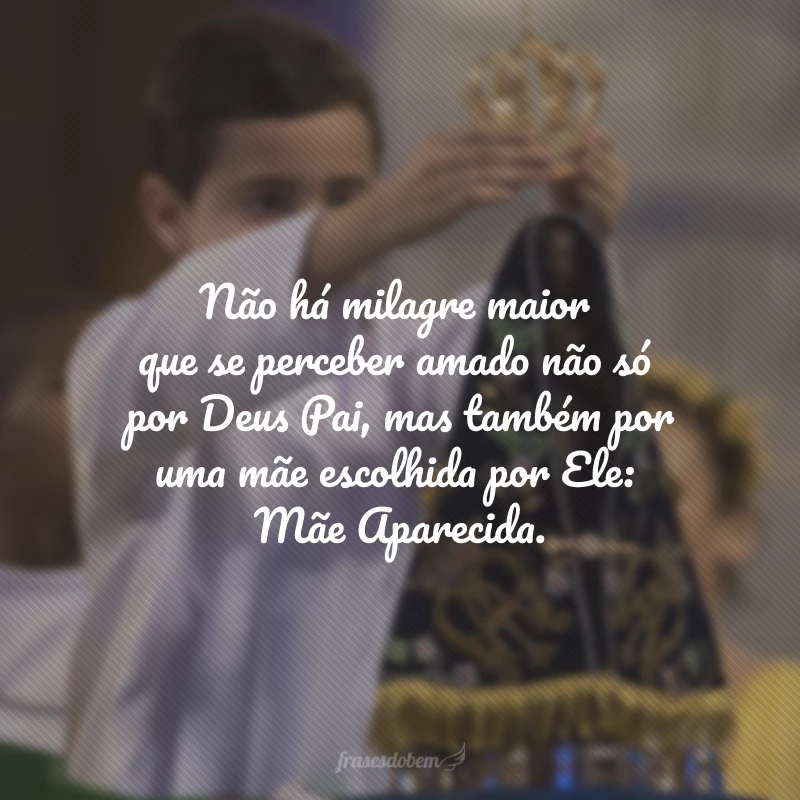 Velai por nossas famílias, pela infância desvalida, pelo povo brasileiro, ó Senhora Aparecida!