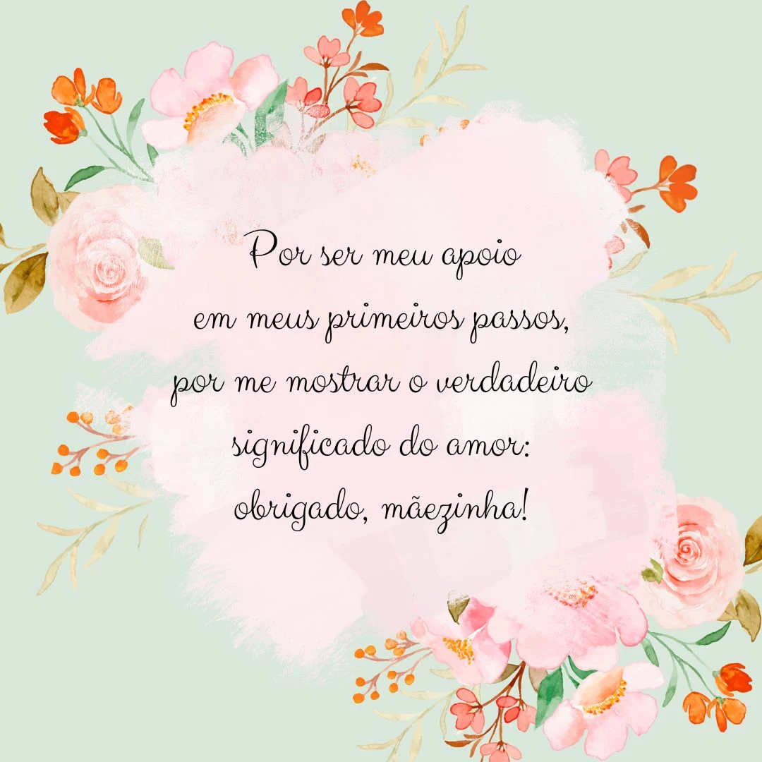 Por ser meu apoio em meus primeiros passos, por me mostrar o verdadeiro significado do amor: obrigado, mãezinha! Se não fosse por você, os obstáculos seriam mais desafiadores. Você é a minha sustentação para seguir em frente e lutar por meus objetivos!